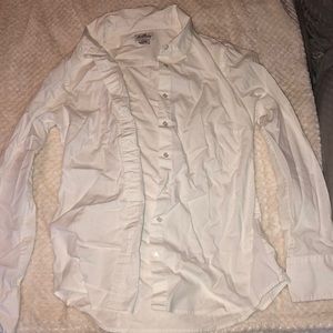 white collared jcrew button down